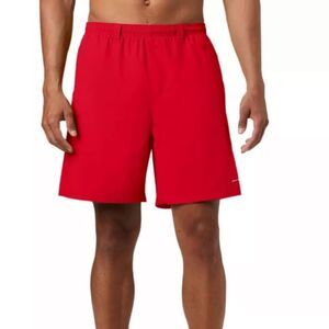 Columbia Men's PFG Backcast III™ Water Shorts Red Spark 8” L Nwt